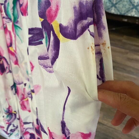 Vintage Hawaiian Mumu Aloha Maxi Dress by Roseline Petrus S/M - Picture 2 of 5